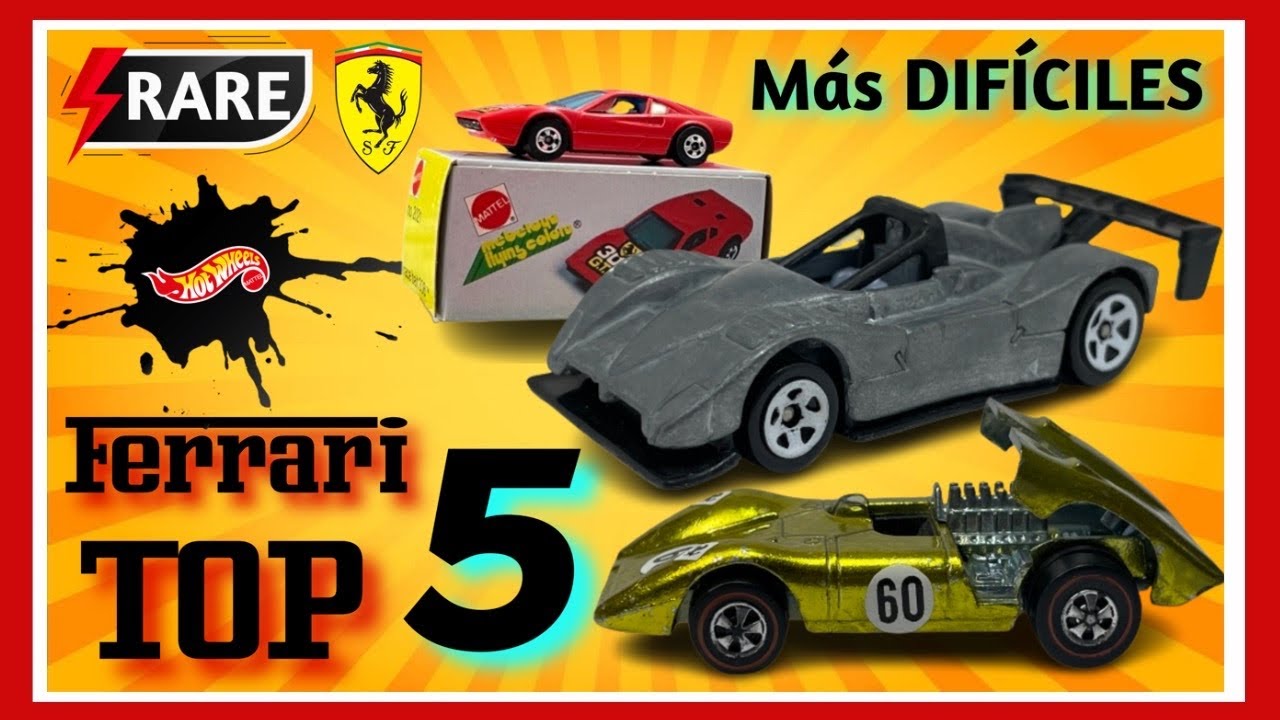 TOP 5  TIENES alguno ? ❤️‍🔥 Hot Wheels FERRARI ⚡️Los 5 FERRARI más DIFÍCILES de encontrar #hhw247