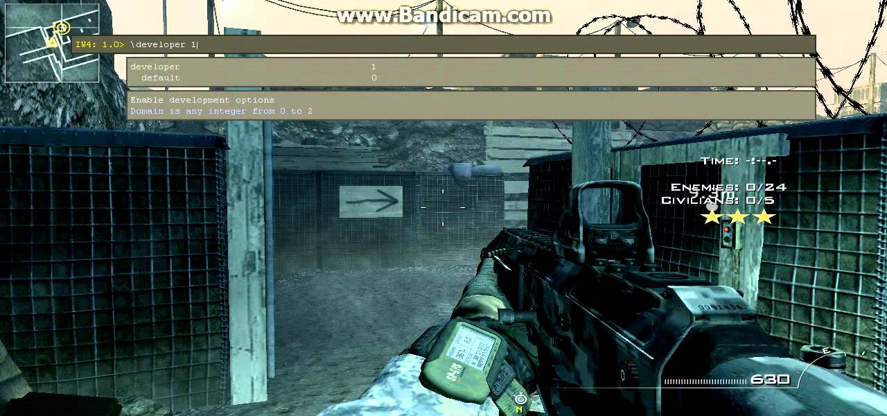 COD MW2 SPECIAL OPS GAMEPLAY USING PC CHEAT CODES P1