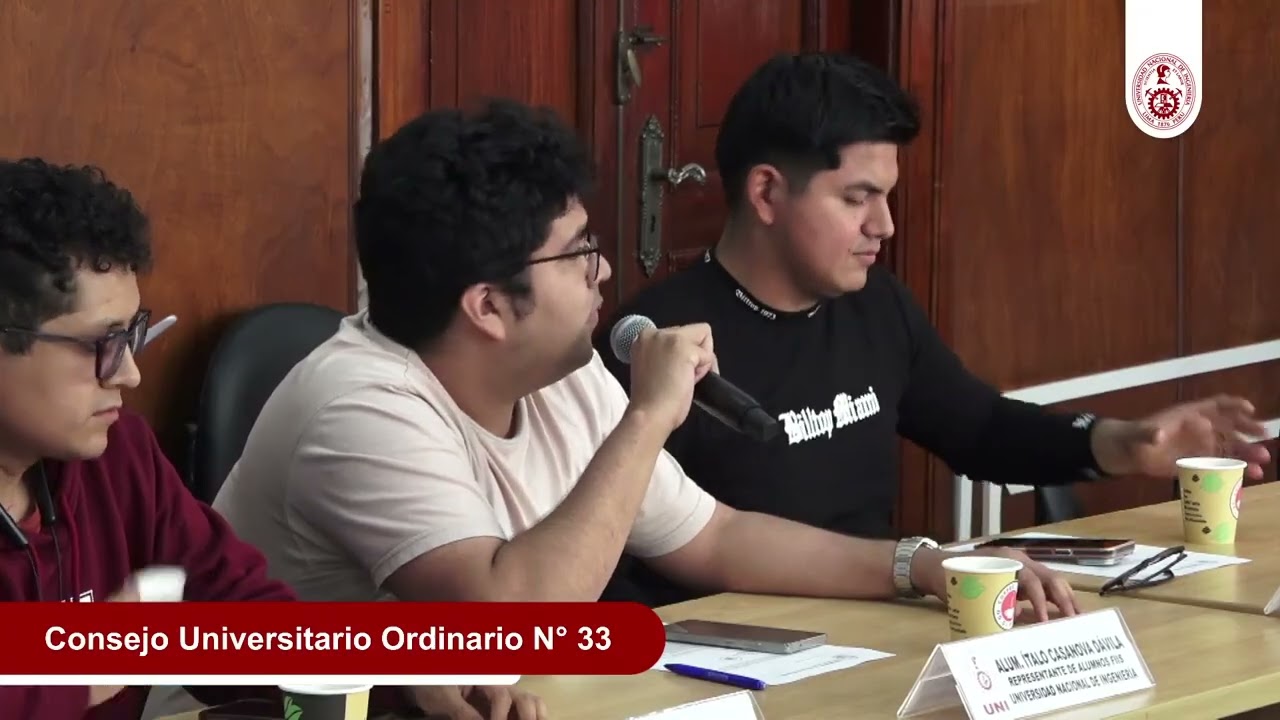 CONSEJO UNIVERSITARIO ORDINARIO PRESENCIAL Y VIRTUAL N° 33 DE FECHA 24-11-25