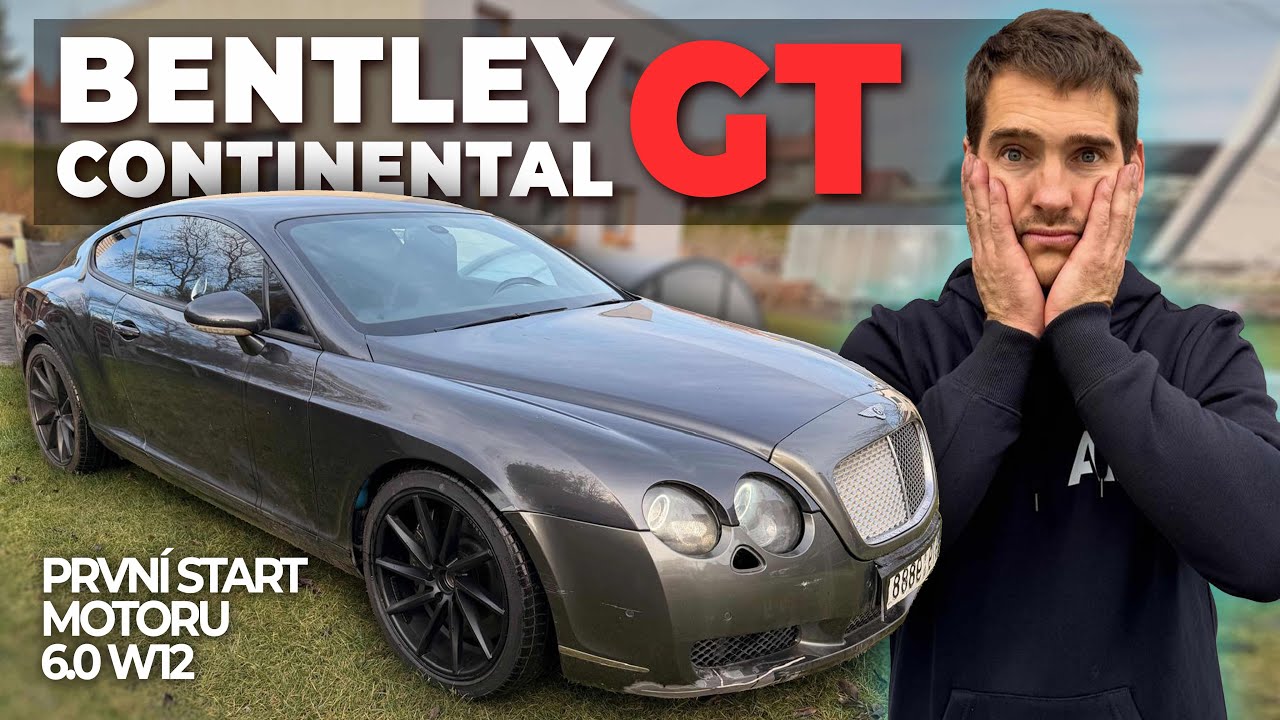 První START motoru 6.0 W12 TWIN TURBO 550HP Bentley Continental GT a další průser! 🤦🏻‍♂️