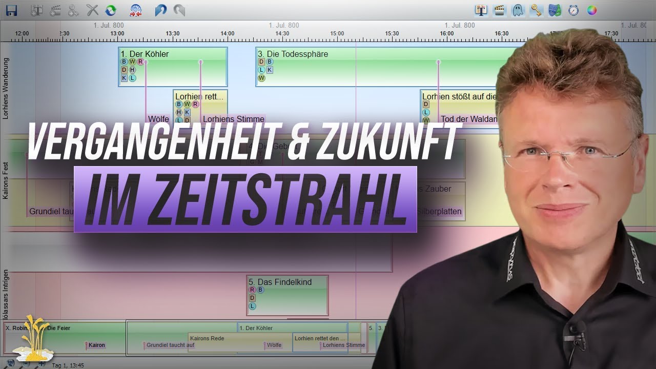 Rückblenden und Zeitsprünge im Zeitstrahl von Papyrus Autor darstellen [Papyrus Autor Tutorial 18]