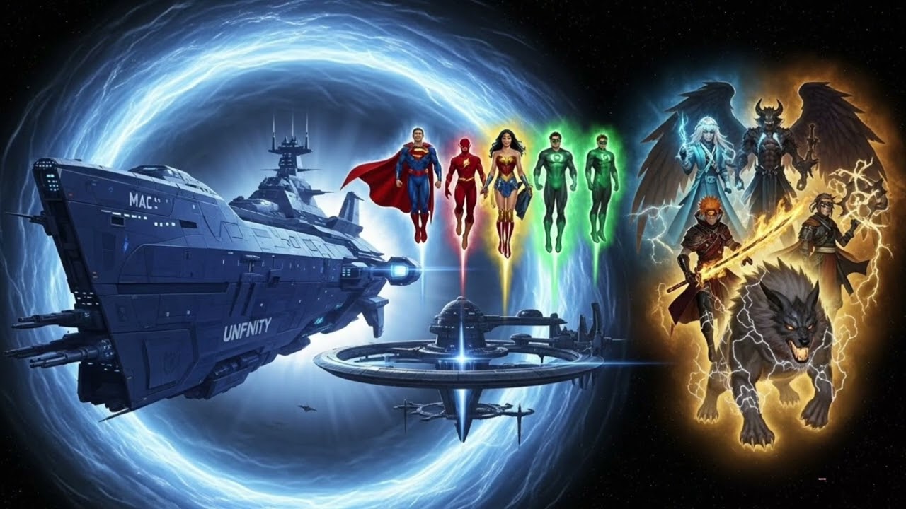 The Halo Ship UNSC Infinity (INF-101), Justice League & Rimuru Tempest Entered StarTrek?