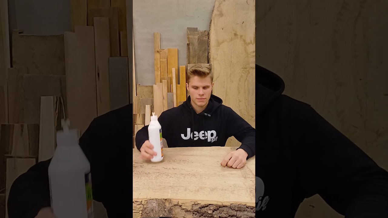 Klej poliuretanowy czy PVA? Kt&oacute;ry lepszy do drewna? 🔨✨ #wood #woodworking #diy #drewno