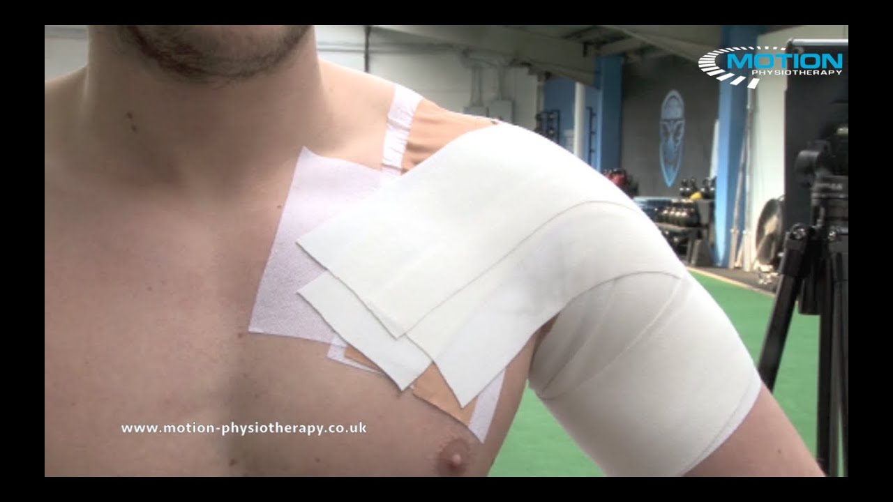 How to tape a shoulder - instability / pain / cuff weakness / labral damage - sports taping series