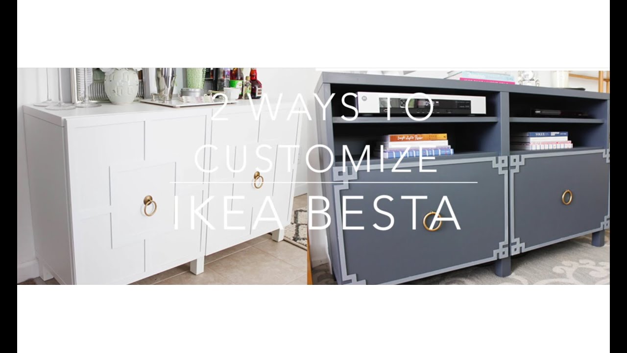Ikea Hack: Besta Cabinet Two Ways