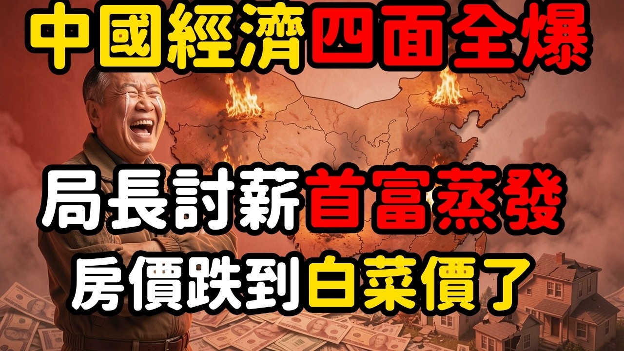 招商局長討薪千萬沒人理；常州首富一夜蒸發；惠州海景房跌到白菜價還沒人要；百名司機集體罷運抗議黑心倒證費 | 馬一峰