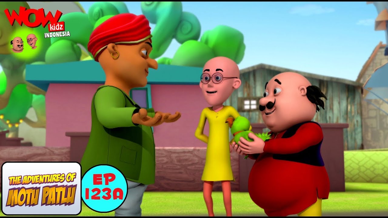 Burung Beo Mimicry - Motu Patlu dalam Bahasa - Animasi 3D Kartun