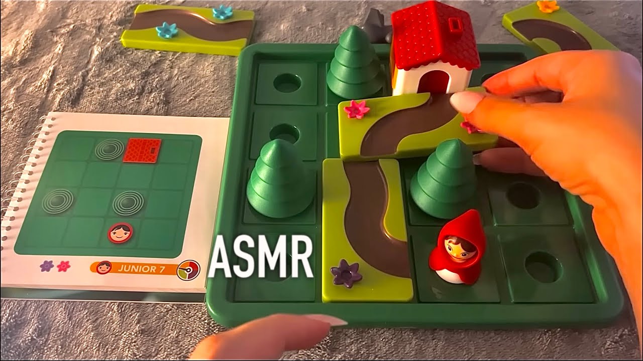 😴ASMR - plastic puzzle with Red riding hood🧩 - Clicky Whispers