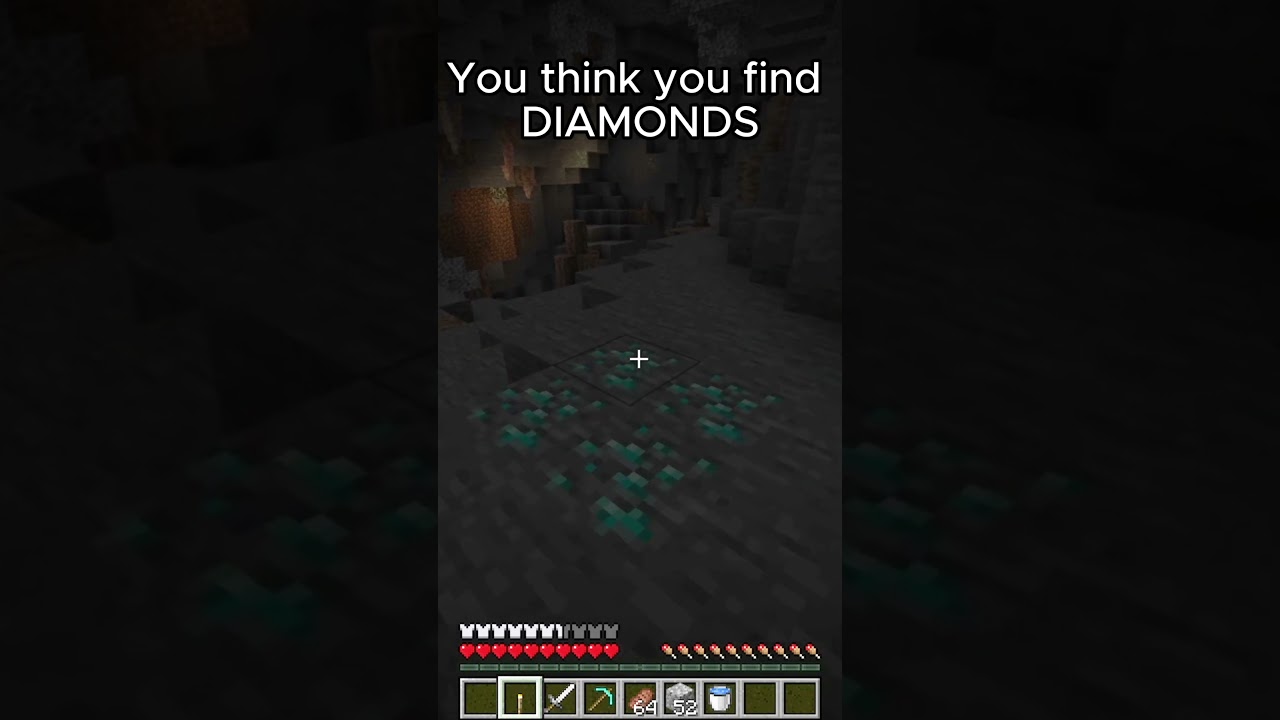its just diamonds but darker  #minecraft #youtubeshorts #minecraftmine