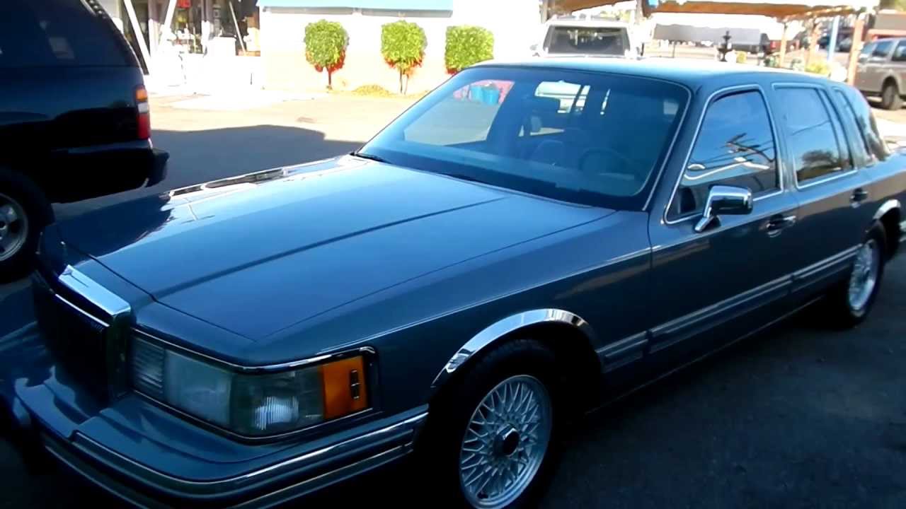 1991 Lincoln Town Car Luxury Sedan Loaded 2 Owner Youtube Special $1675