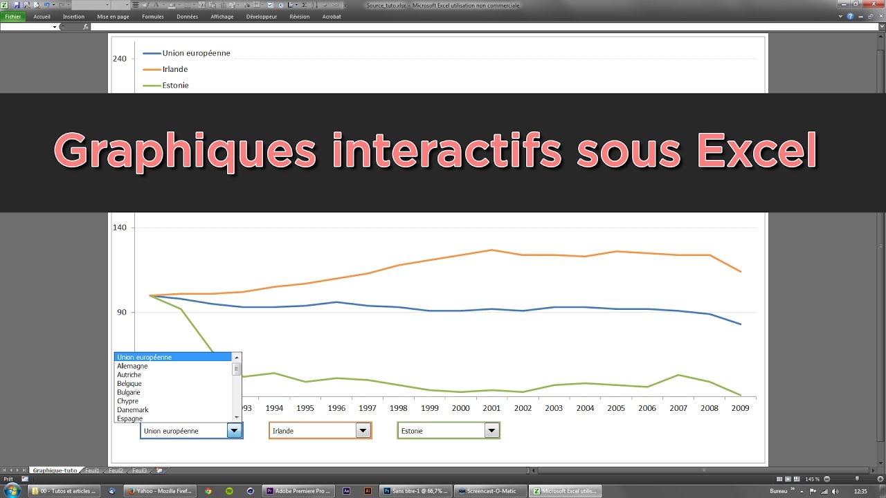 Tuto : Les graphiques interactifs et dynamiques dans Excel 2