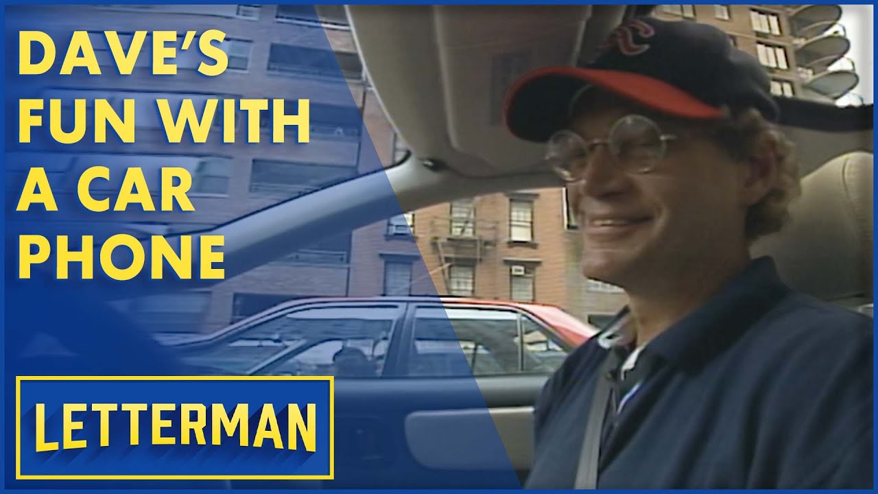 Fun With A Car Phone | Letterman