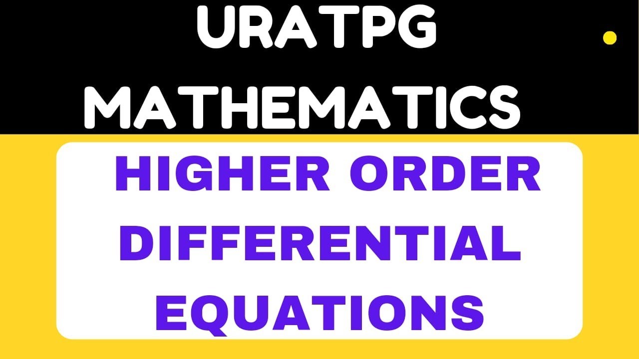 uratpg mathematics | ru msc maths  entrance exam classes | Differential equation | uratpg