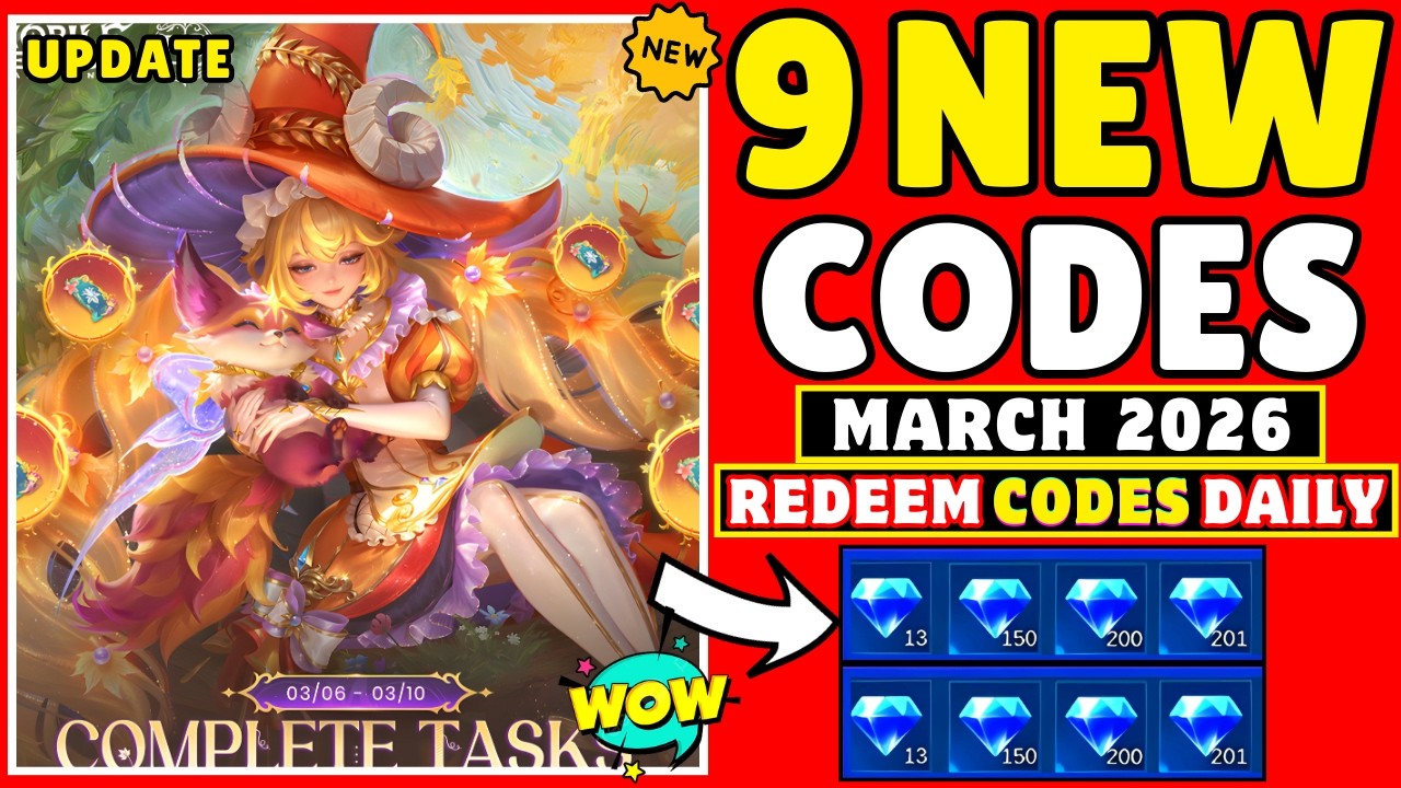 Mobile Legends Redeem codes March, 2026 - MLBB Diamond Codes + Promo Diamonds Mega Sale 2026
