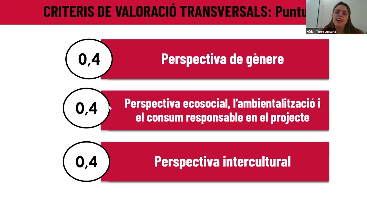 #SubvencionsBCN | 2a edició Sessió informativa sobre els criteris transversals de valoració 2026