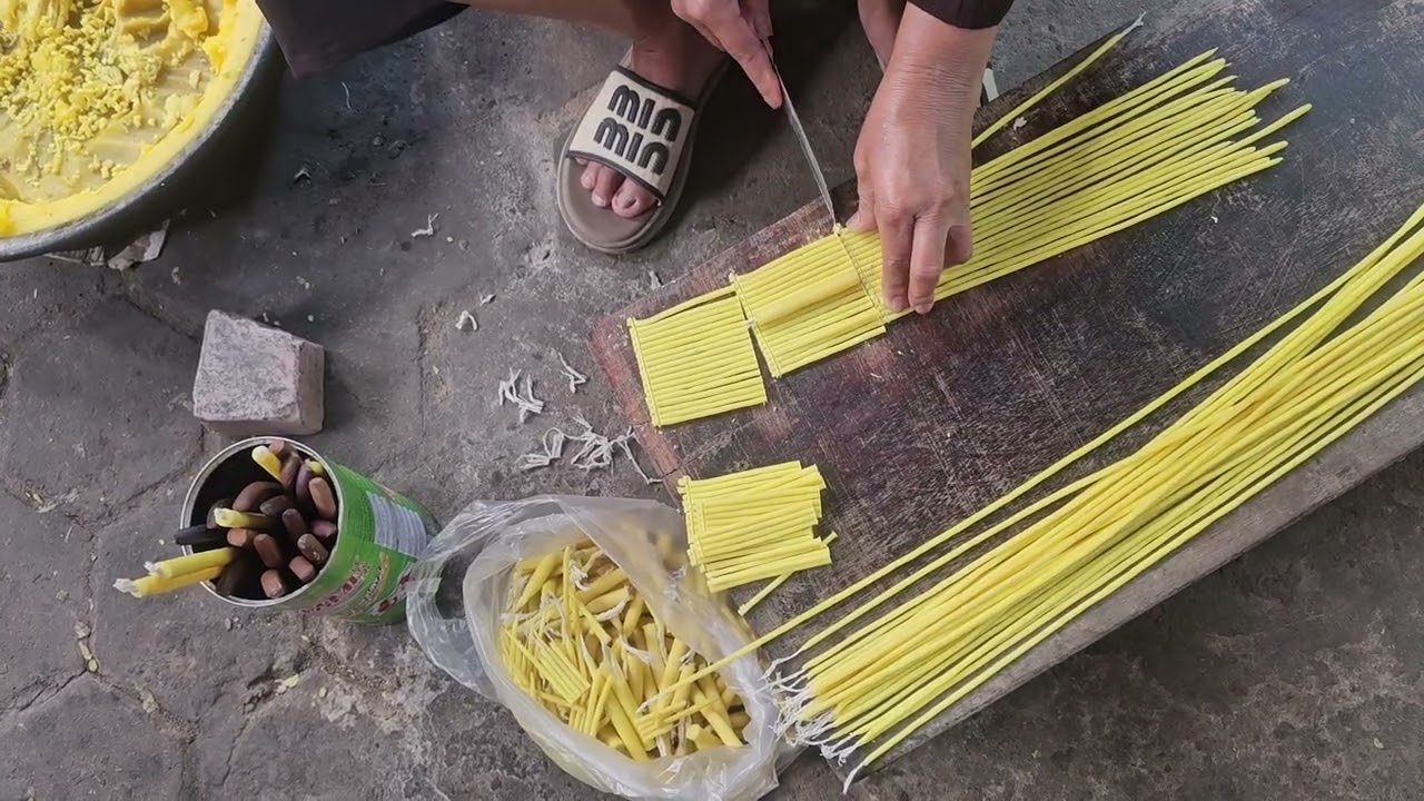 Hand-rolled Birthday Candles