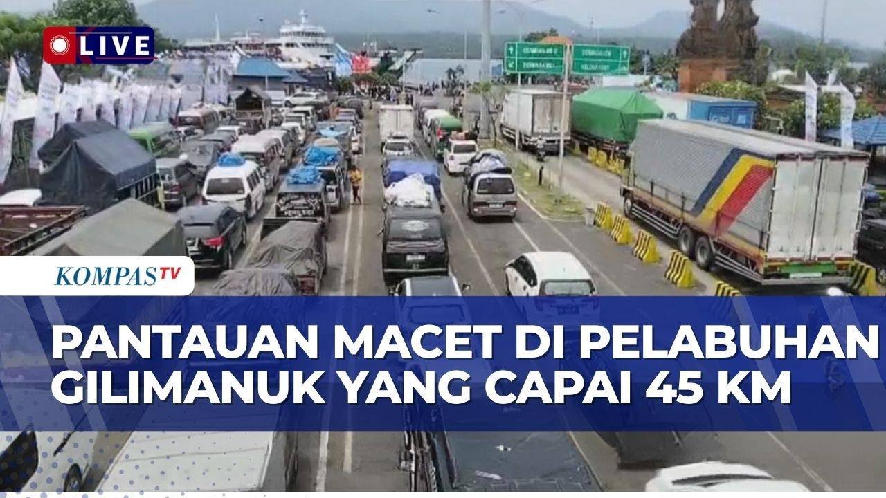 Macet Parah Jalur Mudik Denpasar-Gilimanuk, Antrean Kendaraan hingga 45 Km pada Minggu (15/3/2026)