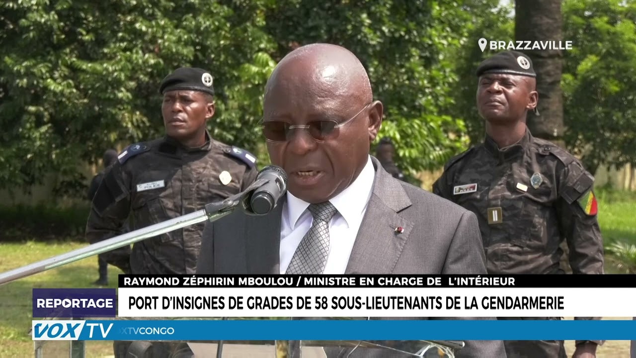 Port d’insignes de grades de 58 sous lieutenants de la gendarmerie