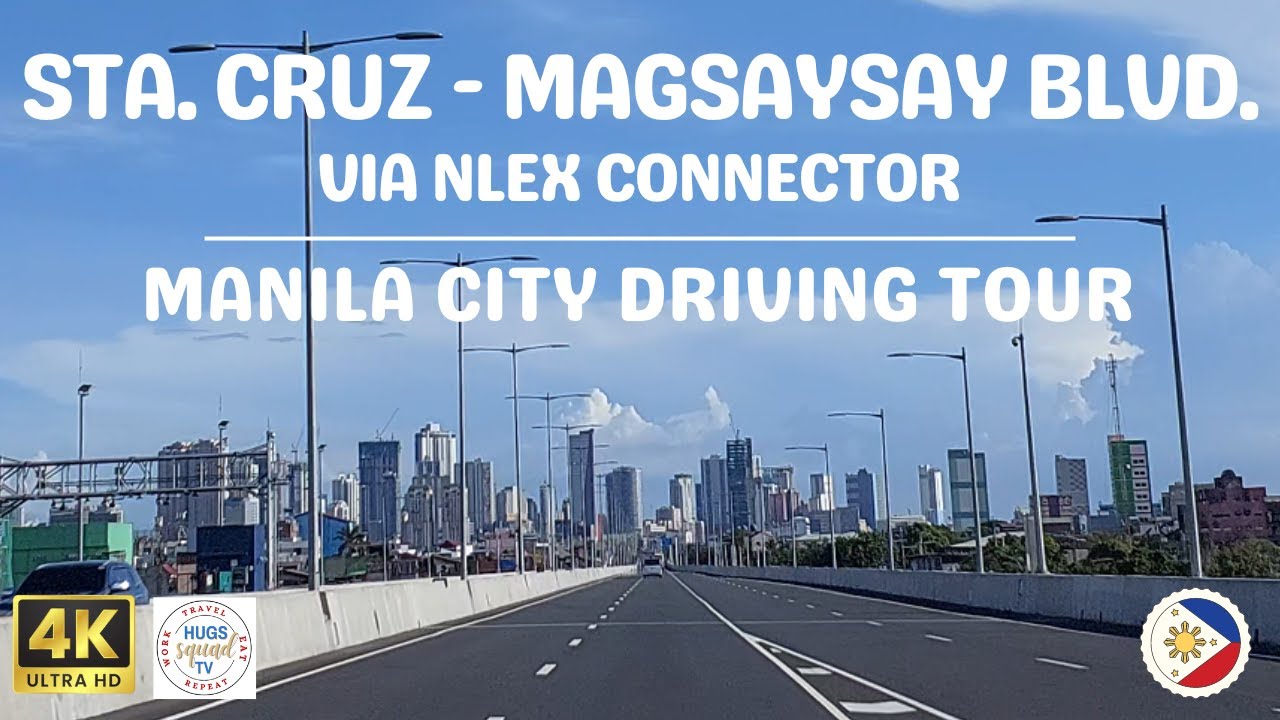 Sta. Cruz to Magsaysay Boulevard, Manila City | NCR | Metro Manila | Philippines | Driving Tour | 4K