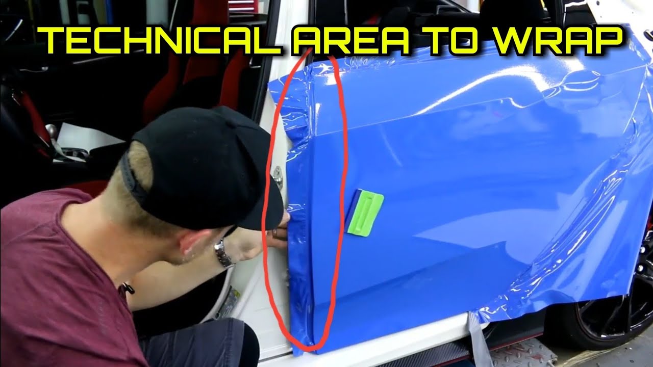 CLOSE UP TECHNICAL DOOR WRAP | Recessed Area With Cutting - Civic Type R