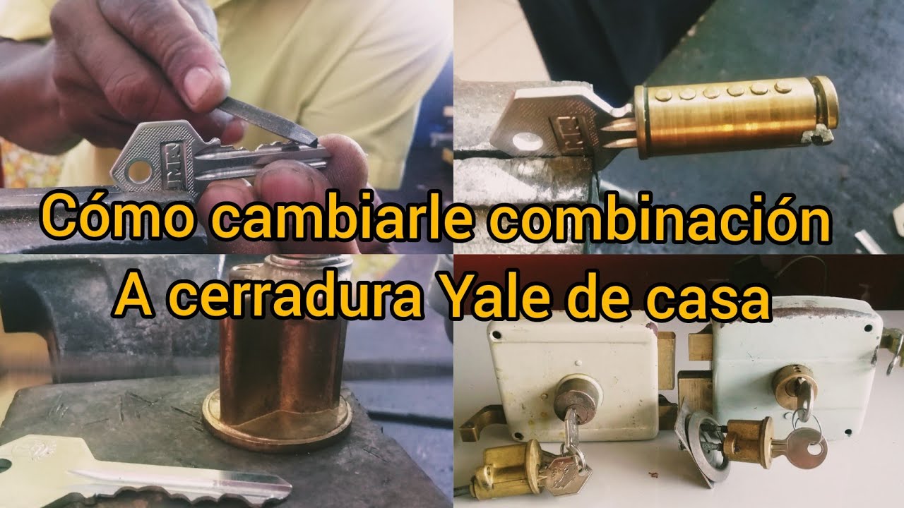 CÓMO HACER UNA #LLAVE Y CAMBIO DE COMBINACIÓN O CLAVE A #CERRADURA O LLAVÍN #YALE DE CASA #LLAVÍN