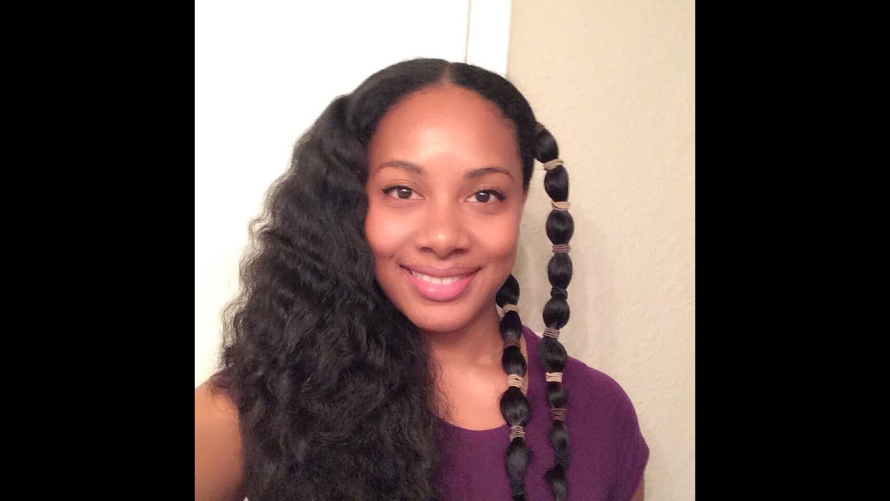 Heatless Waves on Natural Hair l The Banding Method