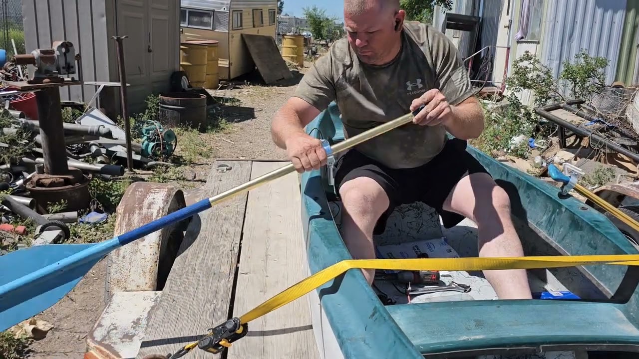 Installing Oar Locks and Pole Holders in the New To Me Hyde Drift Boat