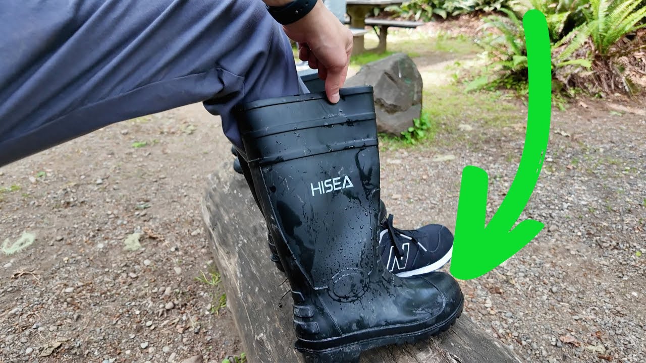 HISEA Men's Rain Boots Review | Waterproof Rubber Boots for Work & Outdoor Activities