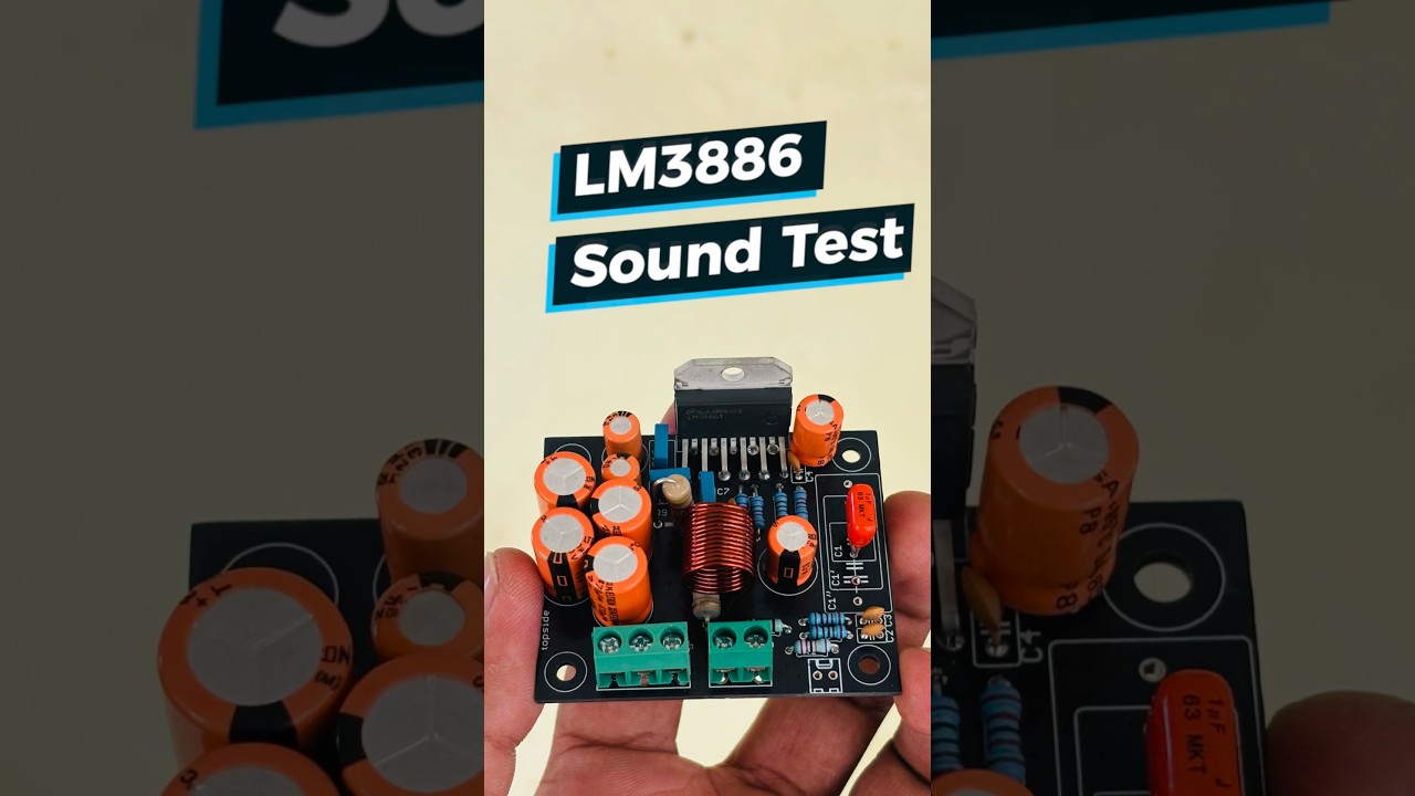Finally My LM3886 Build sings 🔥 #lm3886 #diyaudio #audiophile #classab #soundtest