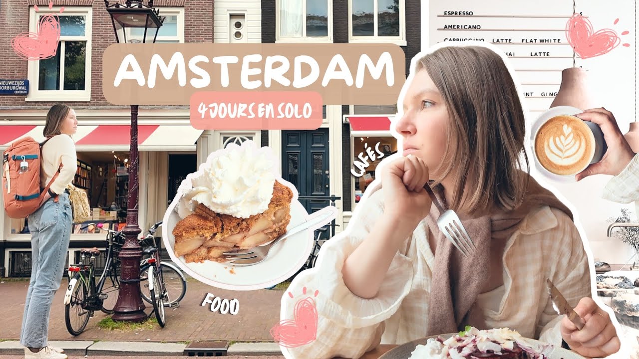 AMSTERDAM en SOLO ♡ Les cafés les plus mignons | Vlog voyage cosy 🍁