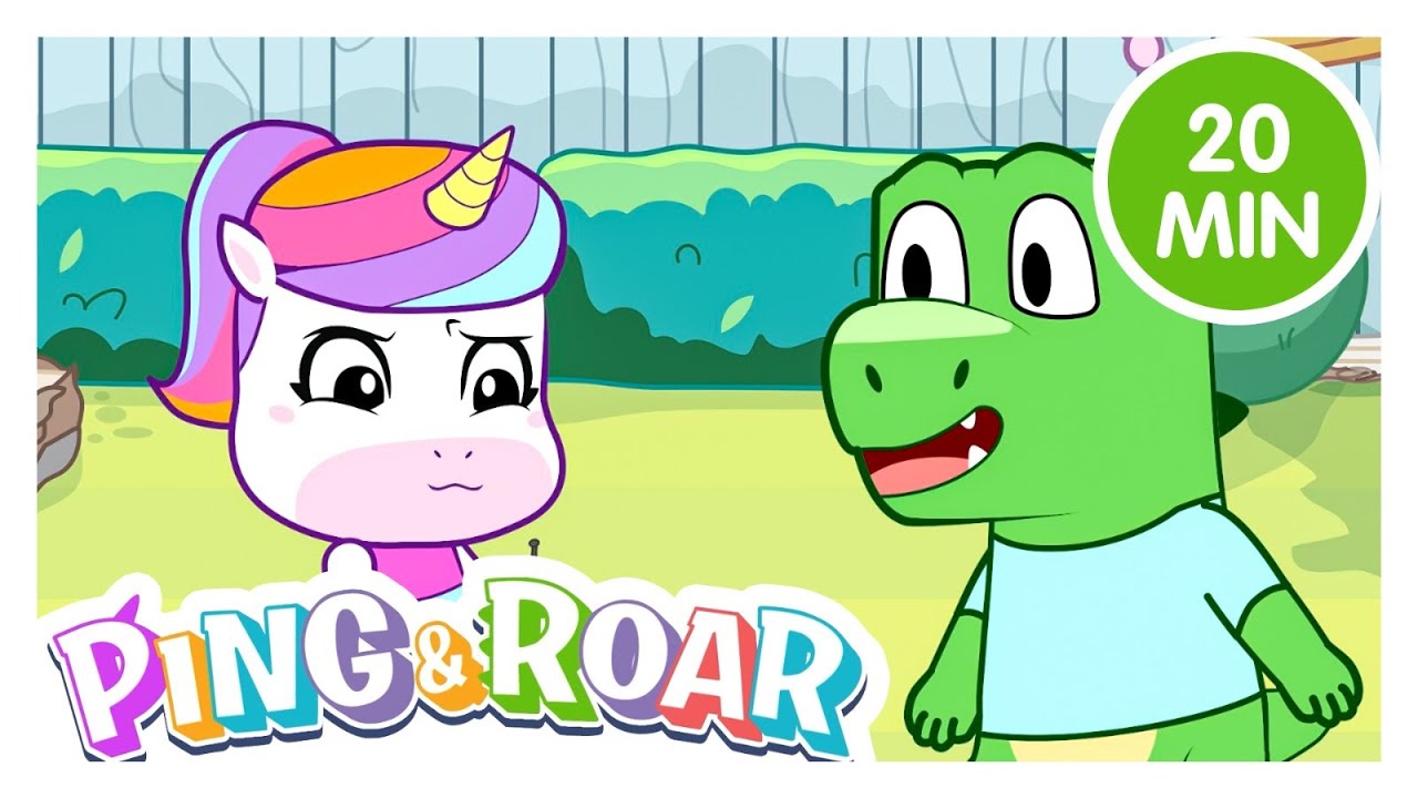 Roar and the Giant Beanstalk 🌱✨ | Fairytale Adventure for Kids | 20 Min Ping & Roar Compilation