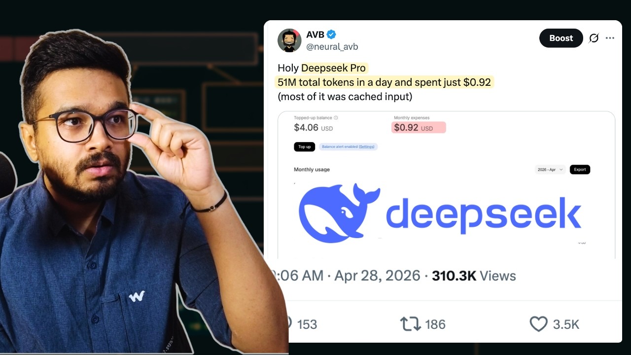 DeepSeek V4 настолько мощный, но почему он такой ДЕШЕВЫЙ? (Подробный анализ механизма Sparse Atte...