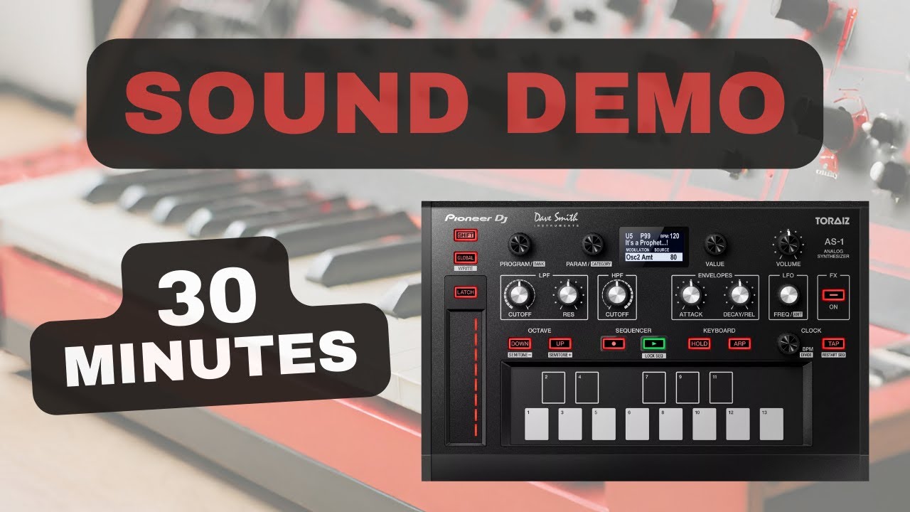Pioneer TORAIZ AS-1 – 30 Minutes Synth Exploration | Sound Demo