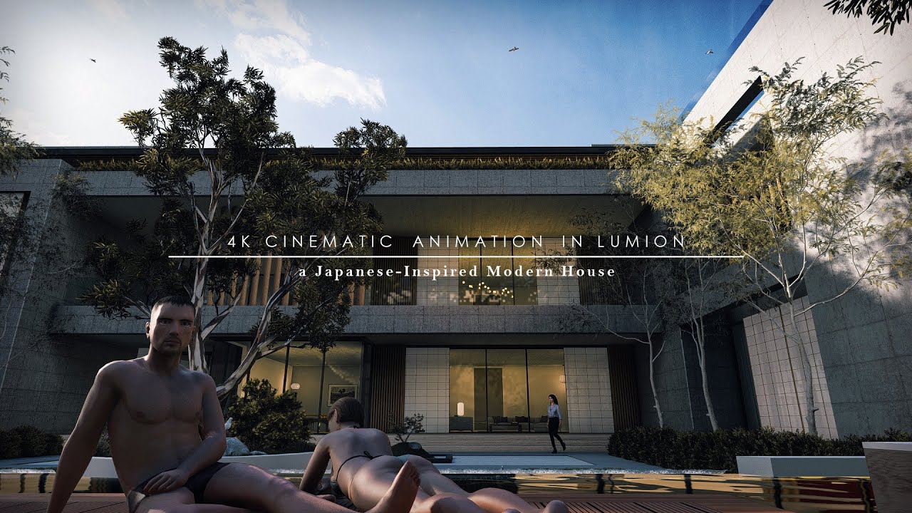 Japanese Modern Architecture | LUMION 4K Cinematic Animation
