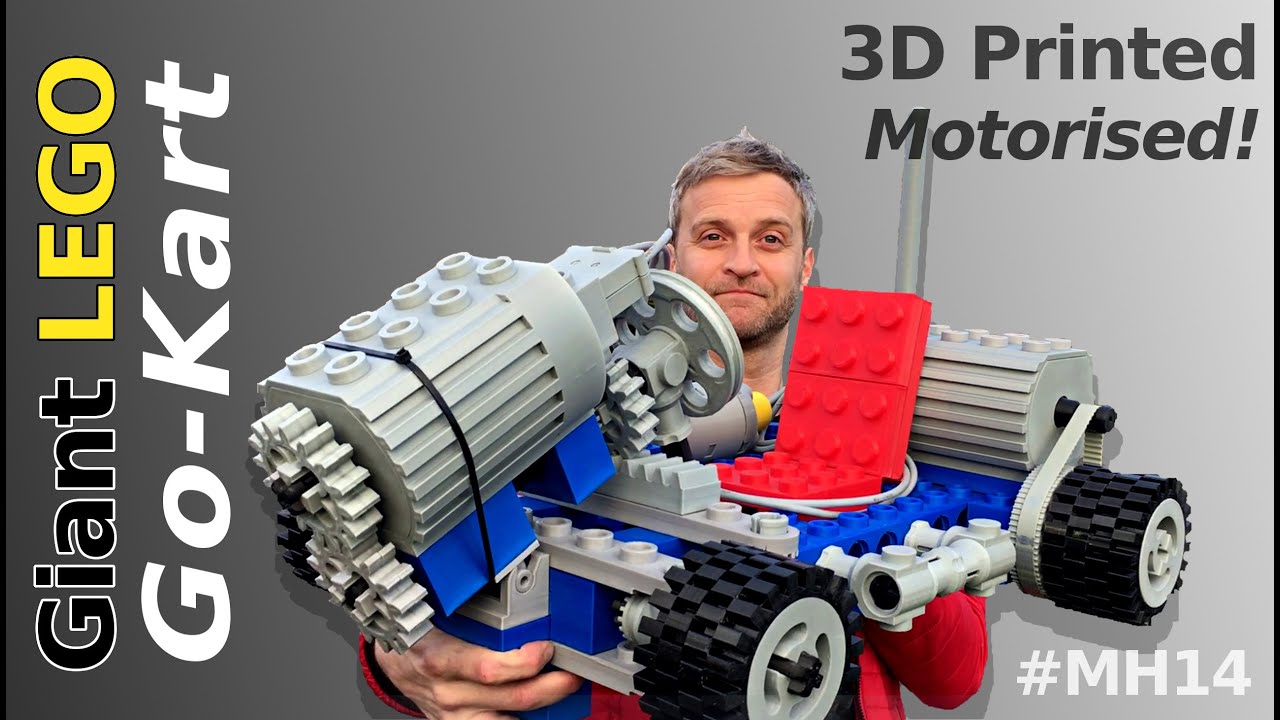 Giant LEGO Go-Kart | Adding Motors! | - Mantis Hacks #14