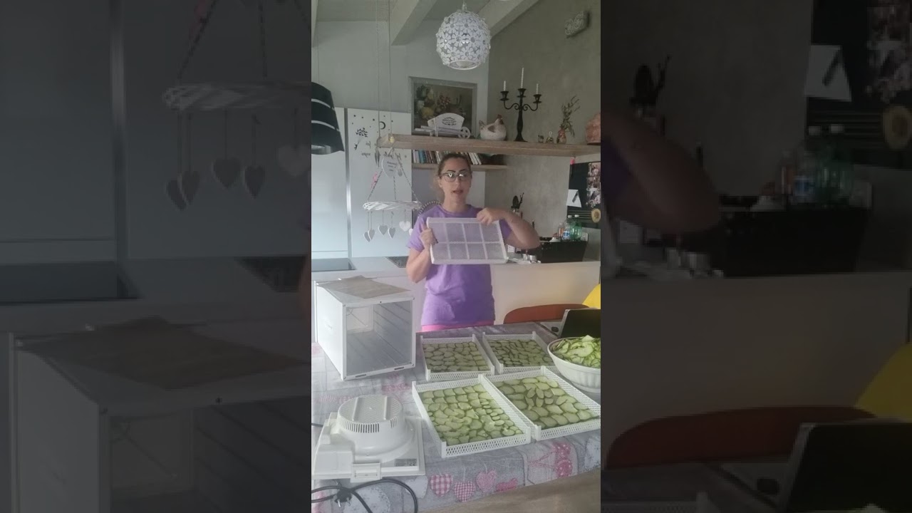 Essiccare le zucchine con l'essiccatore della Tauro