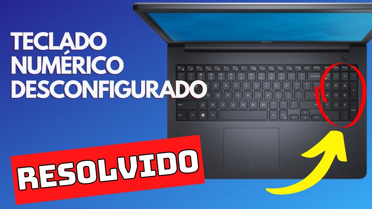Teclado numérico desconfigurado RESOLVIDO aperta número e funciona seta, resolva de forma fácil