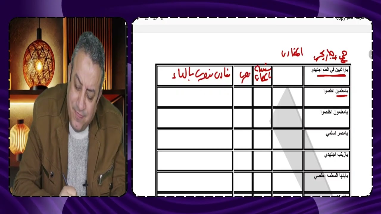 نحو : شرح المنادي - لغة عربية 3 اعدادي الترم الاول 2026