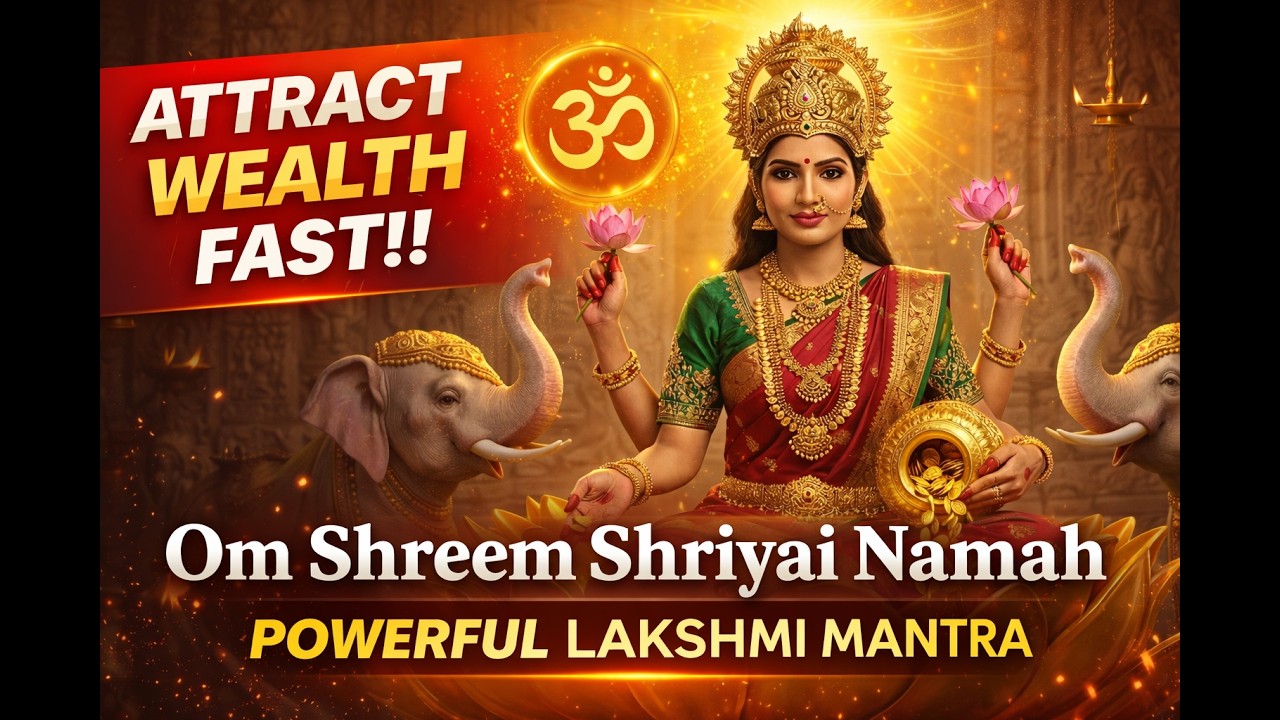 💵 Chant & Feel the Shift | Powerful Lakshmi Beej Mantra| Om Shreem Shriyai Namah #lakshmi