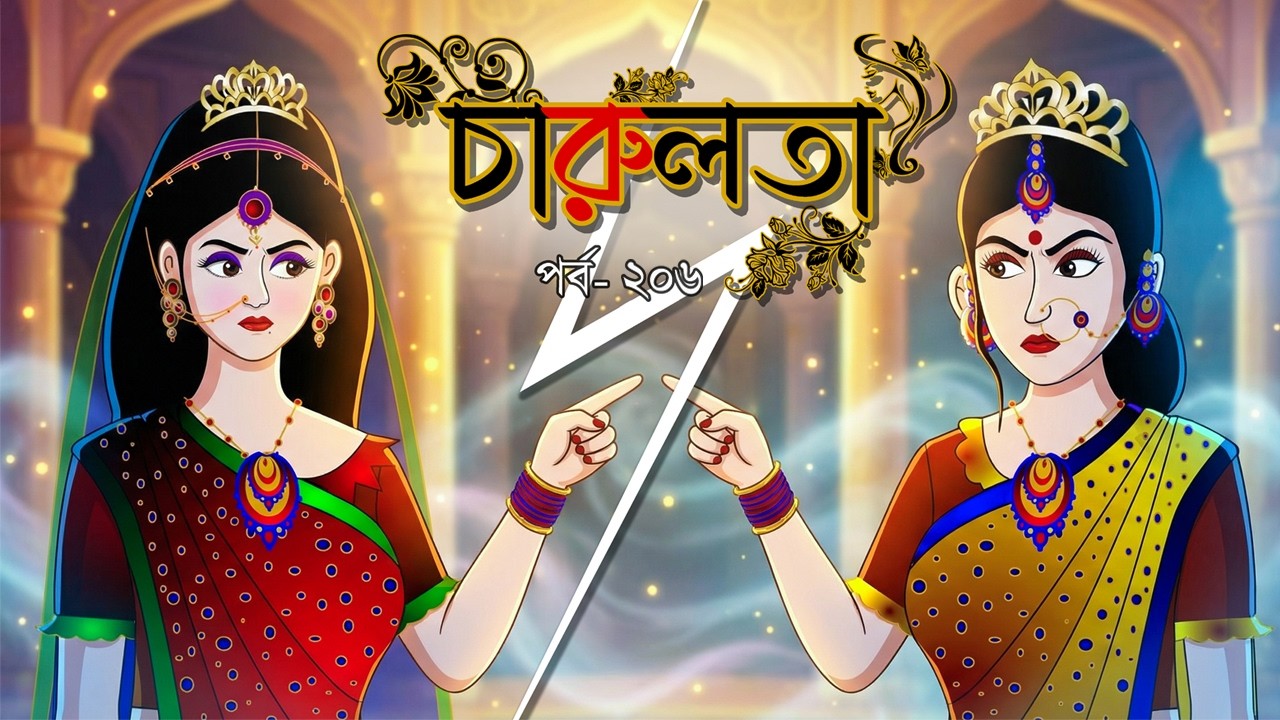 চারুলতা  (পর্ব 206 ) । Bangla cartoon। Bangla fairytales। Thakumar jhuli। Rupkothar golpo