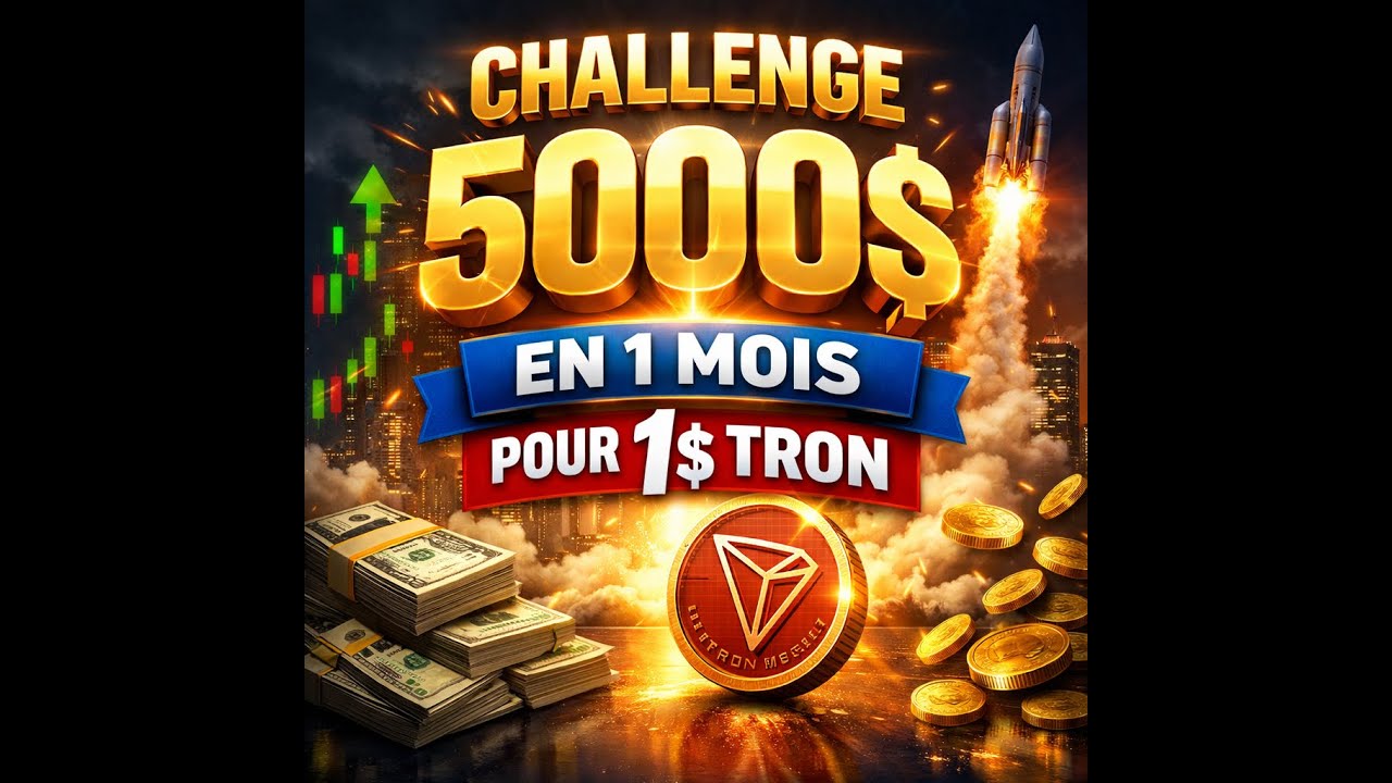 Challenge personnel : Transformer 1 $ TRON en 5000 $ en 30 jours