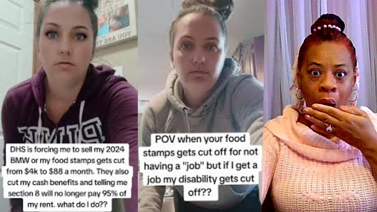 Woman Upset Food Stamps Were Cut from $4000 to $88 & She MUST Sell Her 2024 BMW