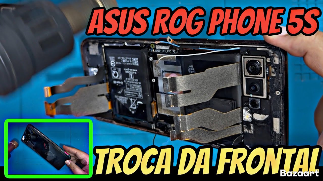 Como trocar tela do Asus Rog phone 5s Passo a Passo | How to change the screen of the Asus Rog phone