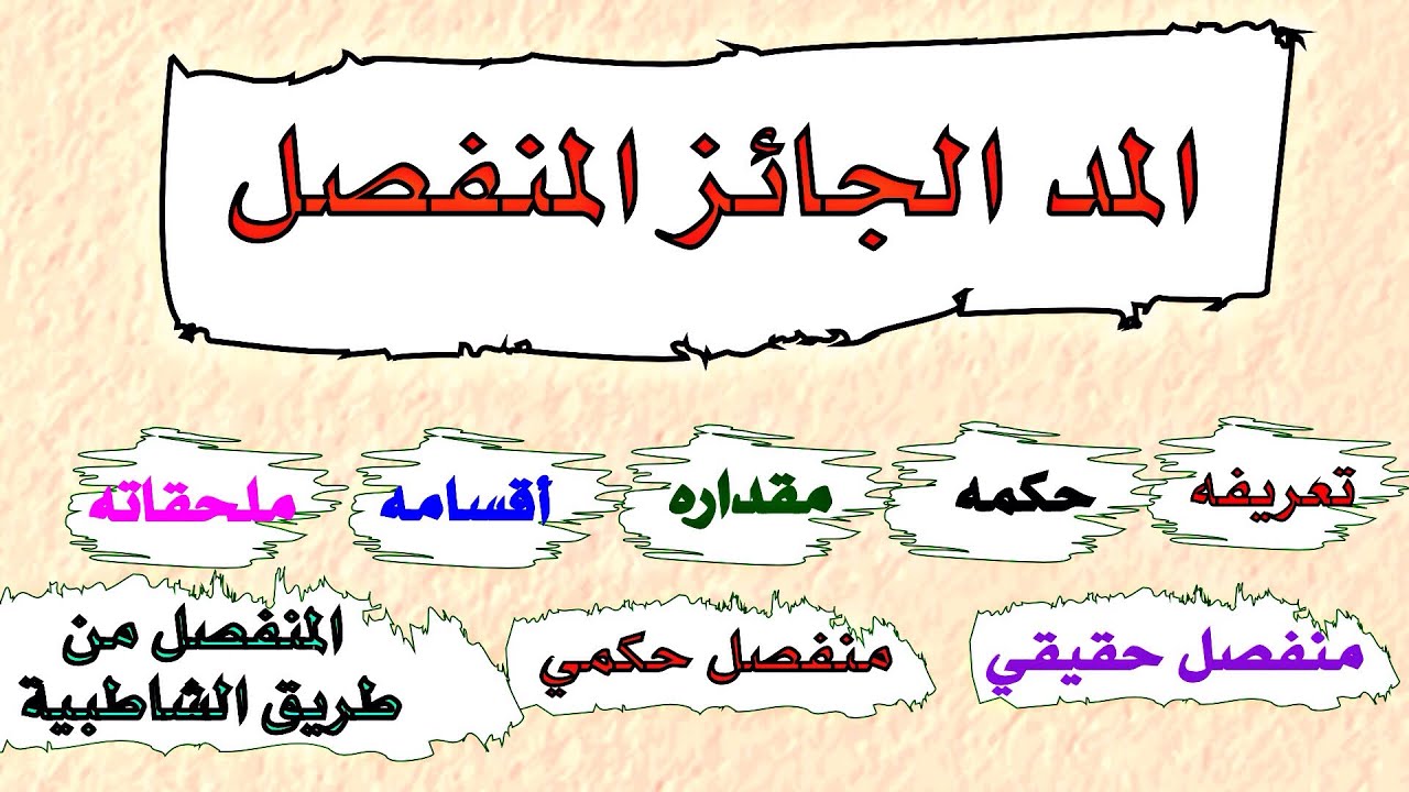 المد الجائز المنفصل 👌🏿