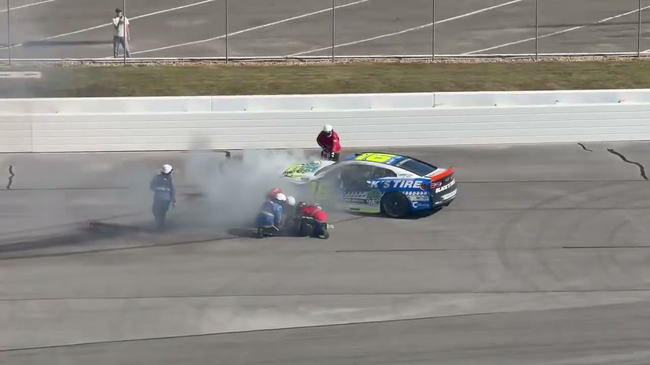 AJ Allmendinger crashed out on the ground at TALLADEGA Yellow Wood 400 NASCAR Playoffs