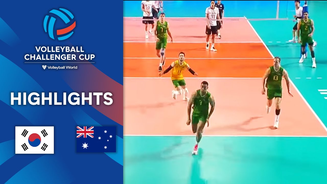 🇰🇷 KOR vs. 🇦🇺 AUS - Highlights Quarter Finals | Men's Challenger Cup 2022