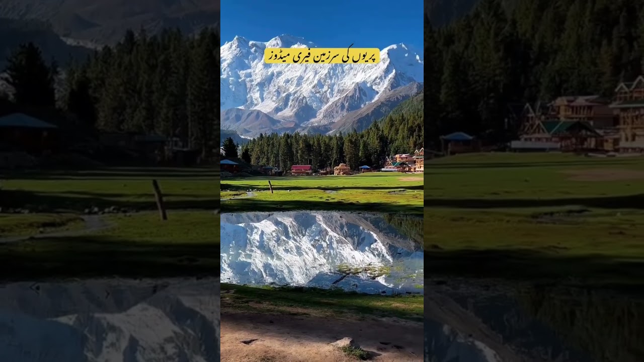 Fairy Meadows with Nanga Parbat View in Lake #pakistantravel #travel #fairymeadows #nangaparbat