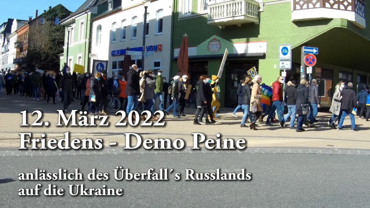 12. M&auml;rz 2022   Friedens - Demo Peine