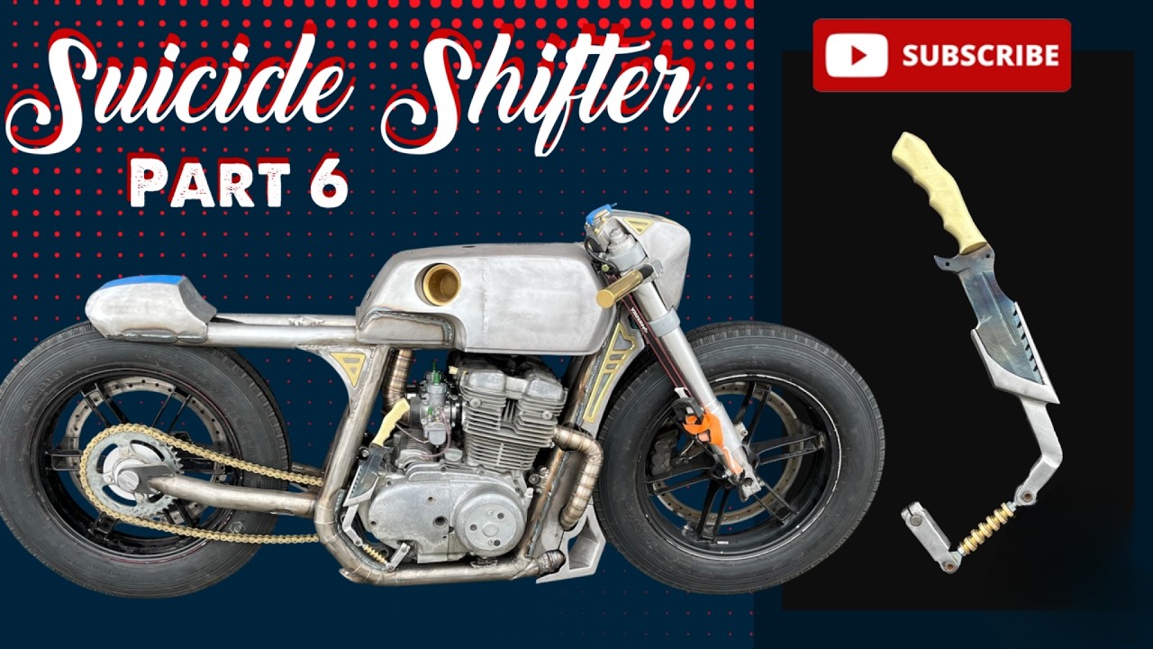 Removable Knife Suicide Shifter - Full Timelapse Custom Motorcycle - Jockey Shifter - Hand Built