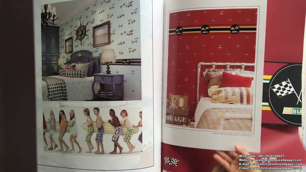 A7-20 Funny Pattern Kids Wallpaper for Children Room Decoration